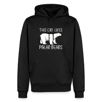 Eisbären ironisches Sprichwort Adventure - Männer Premium Bio Hoodie - Schwarz - Vorne - Nico (187cm)