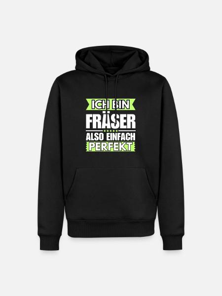 Einfach ein Perfekter Fräser - Männer Premium Bio Hoodie - Schwarz