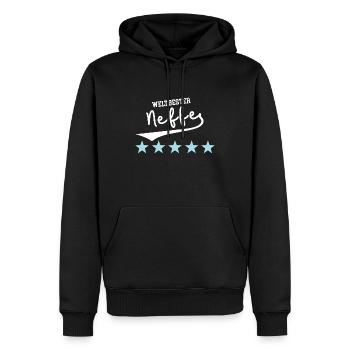 Neffe Beste Neffen Kinder Patenkinder Bruderkind - Männer Premium Bio Hoodie - Schwarz - Vorne - Nico (187cm)