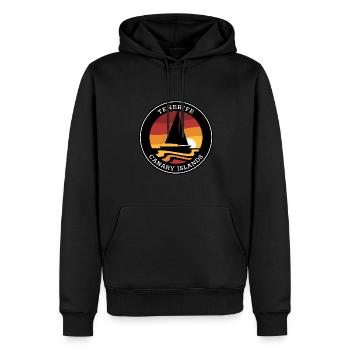 TENERIFE Canary Islands - Men’s Premium Organic Hoodie - black - Front - Nico (187cm)