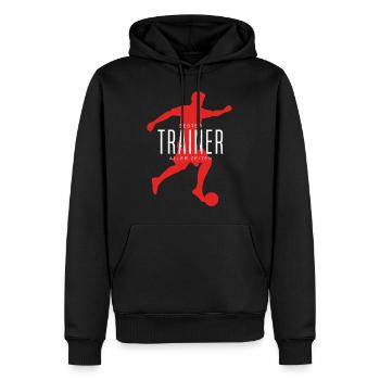 Meilleure idée de cadeau de mentor sportif d’entraîneur de soccer - Sweat à capuche Premium bio Homme - noir - Devant - Nico (187cm)