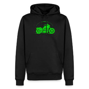 Moto - motorbike - Machine - Lifestyle - Sweat à capuche Premium bio Homme - noir - Devant - Nico (187cm)