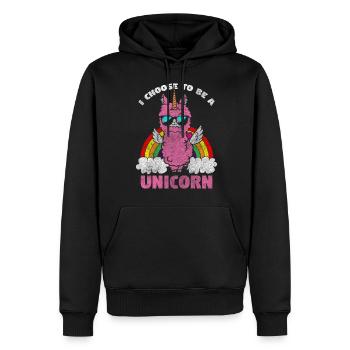 Pérou Amoureux des animaux - Sweat à capuche Premium bio Homme - noir - Devant - Nico (187cm)