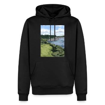 Beer, Devon - Men’s Premium Organic Hoodie - black - Front - Nico (187cm)