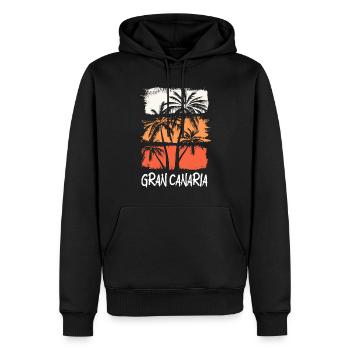 Gran Canaria Sommer Sonne Strand Meer Palmen - Männer Premium Bio Hoodie - Schwarz - Vorne - Nico (187cm)