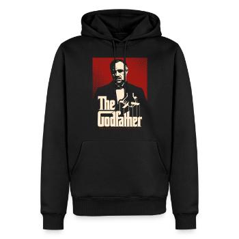 Le Parrain Film De Mafia The Godfather Merch Logo - Sweat à capuche Premium bio Homme - noir - Devant - Nico (187cm)