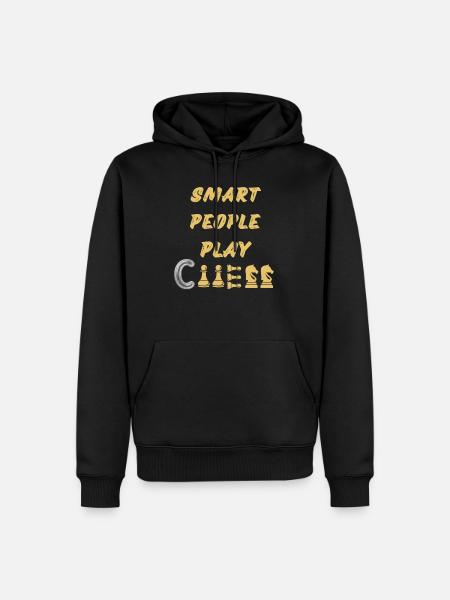 Chess Saying Gift Checkmate Queens Gambit - Men’s Premium Organic Hoodie - black