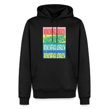 Mönchengladbach Deutschland Stadt Schrift Skyline - Männer Premium Bio Hoodie - Schwarz - Vorne - Nico (187cm)