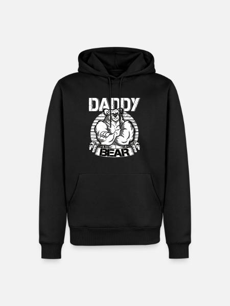Daddy Bear - Men’s Premium Organic Hoodie - black