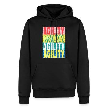 Agility Dog Sport Dog Sports Dog Training - Sweat à capuche Premium bio Homme - noir - Devant - Nico (187cm)