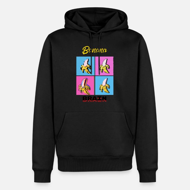 Cerveau de banane - Sweat à capuche Premium bio Homme - undefined