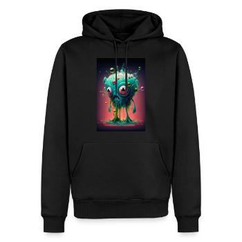 Zombie Frozen - Männer Premium Bio Hoodie - Schwarz - Vorne - Nico (187cm)