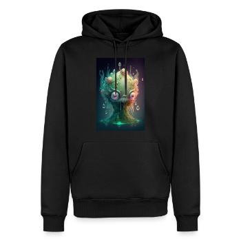 Zombie Frozen - Männer Premium Bio Hoodie - Schwarz - Vorne - Nico (187cm)