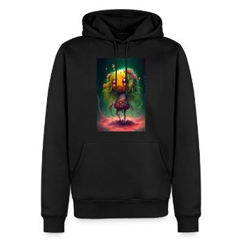 Zombie Frozen - Männer Premium Bio Hoodie - Schwarz - Vorne - Nico (187cm)