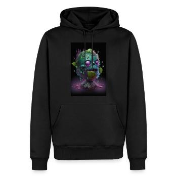 Zombie Frozen - Männer Premium Bio Hoodie - Schwarz - Vorne - Nico (187cm)