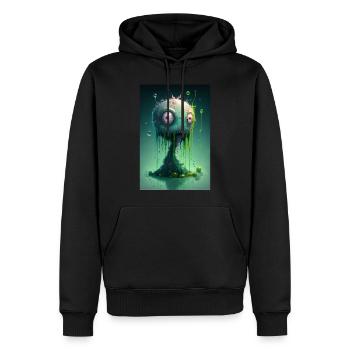 Zombie Frozen - Männer Premium Bio Hoodie - Schwarz - Vorne - Nico (187cm)