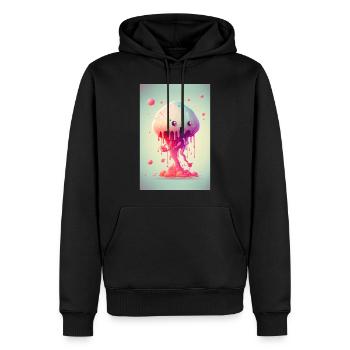 Zombie Gelée - Sweat à capuche Premium bio Homme - noir - Devant - Nico (187cm)