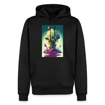 Zombie Gelée - Sweat à capuche Premium bio Homme - noir - Devant - Nico (187cm)