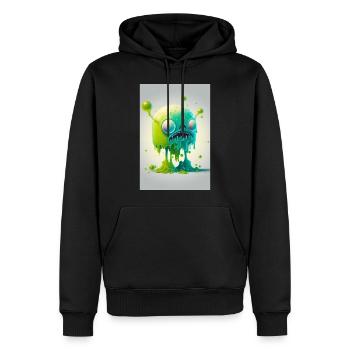 Zombie Gelée - Sweat à capuche Premium bio Homme - noir - Devant - Nico (187cm)