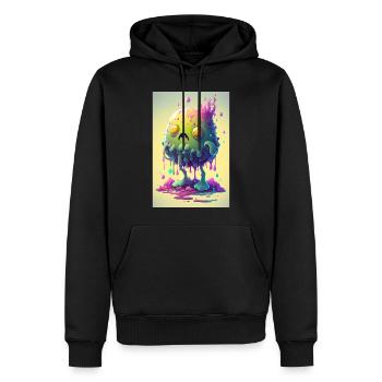 Zombie Frozen - Männer Premium Bio Hoodie - Schwarz - Vorne - Nico (187cm)