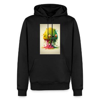 Zombie Frozen - Männer Premium Bio Hoodie - Schwarz - Vorne - Nico (187cm)