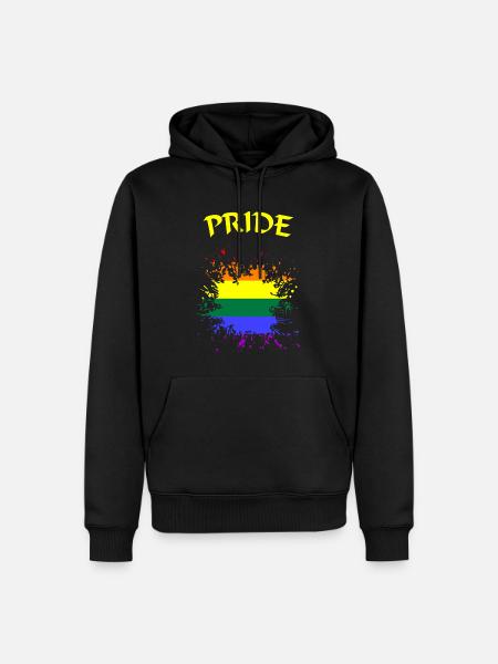 LGBTQ Pride - Männer Premium Bio Hoodie - Schwarz