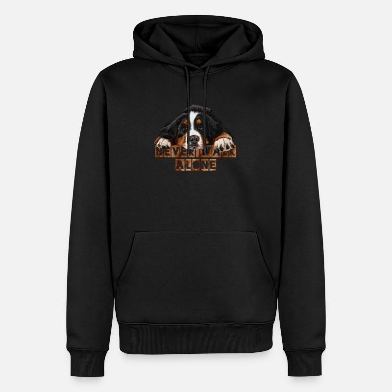 Bouvier bernois - Sweat à capuche Premium bio Homme - noir