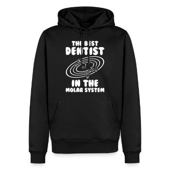 The Best Dentist in the Molar System - Men’s Premium Organic Hoodie - black - Front - Nico (187cm)