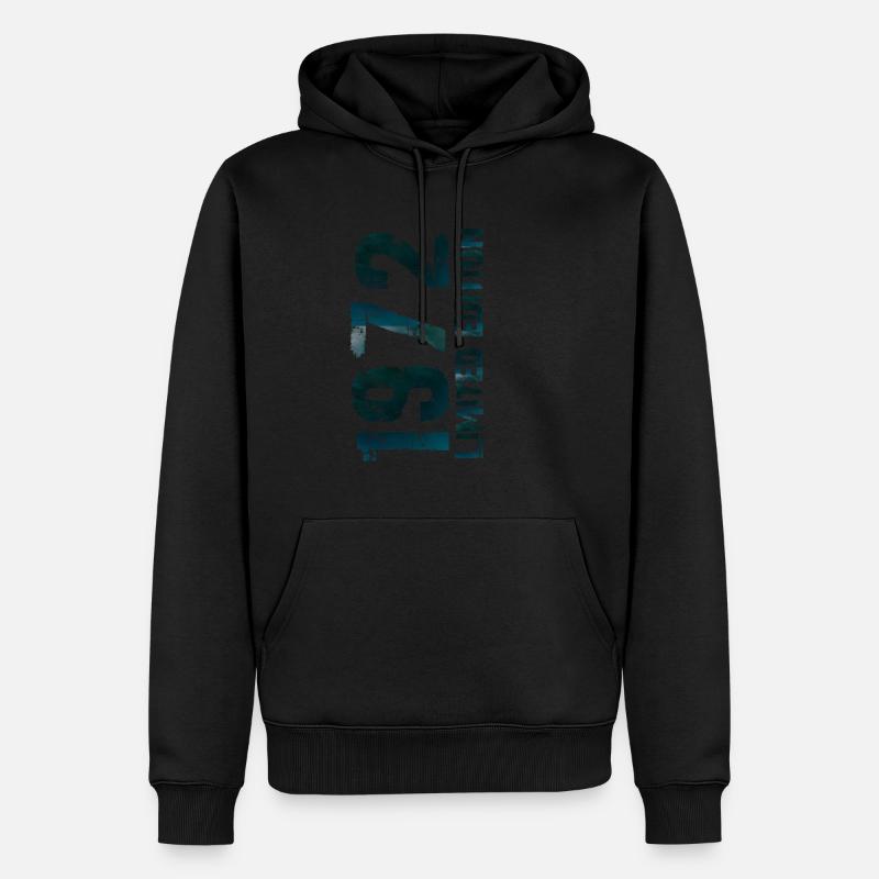 1972 - Männer Premium Bio Hoodie - Schwarz