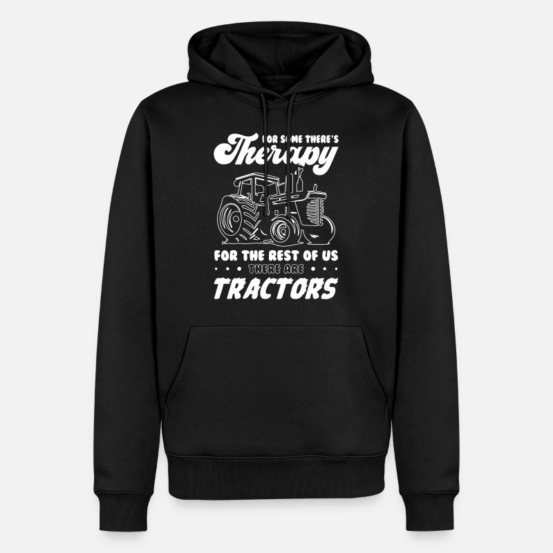Agriculteur de tracteurs - Sweat à capuche Premium bio Homme - noir