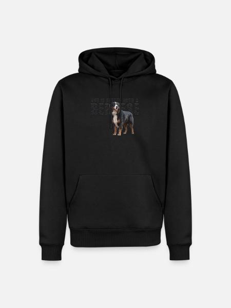 Bouvier bernois - Sweat à capuche Premium bio Homme - noir