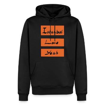 Istanbul Liebe yeah - Männer Premium Bio Hoodie - Schwarz - Vorne - Nico (187cm)