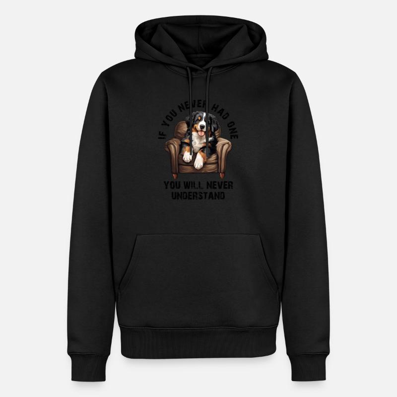 Bouvier bernois - Sweat à capuche Premium bio Homme - noir