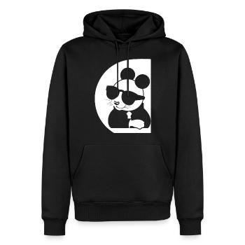 Lustige ausgefallene Ratten mit Sonnenbrille Haustier Ratte - Männer Premium Bio Hoodie - Schwarz - Vorne - Nico (187cm)