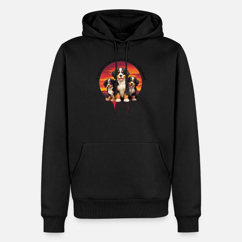 Berner Sennenhund - Männer Premium Bio Hoodie - Schwarz