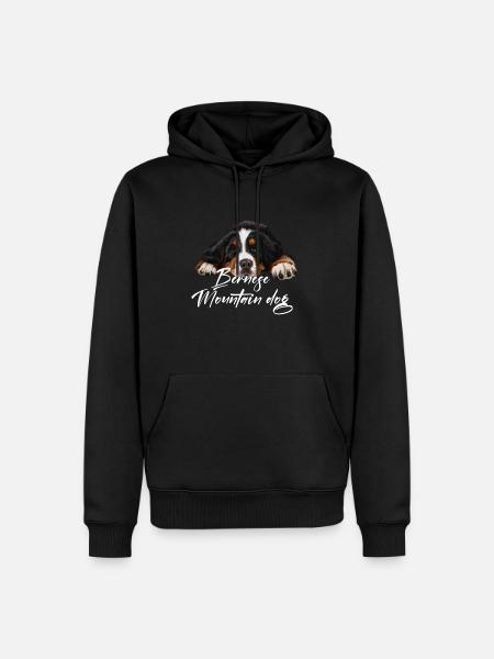 Bouvier bernois - Sweat à capuche Premium bio Homme - noir