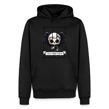 Angel - Skull - Männer Premium Bio Hoodie - Schwarz - Vorne - Nico (187cm)