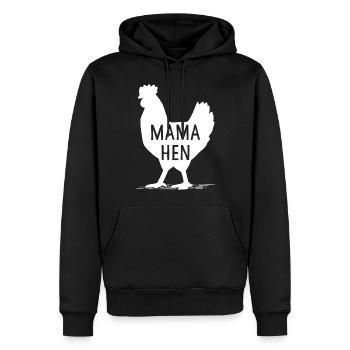 Drôle de fête des mères maman poule poulet cadeau maman ferme - Sweat à capuche Premium bio Homme - noir - Devant - Nico (187cm)