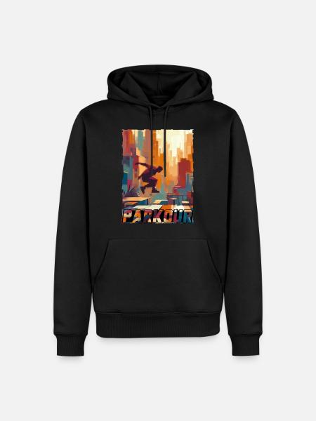 Parkour - Men’s Premium Organic Hoodie - black