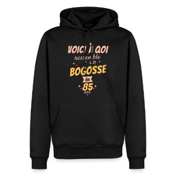 This is what an 85-year-old bogosse looks like - Men’s Premium Organic Hoodie - black - Front - Nico (187cm)