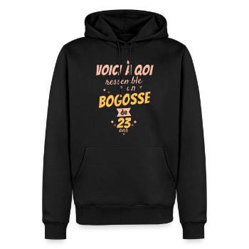 This is what a 23-year-old bogosse looks like - Men’s Premium Organic Hoodie - black - Front - Nico (187cm)