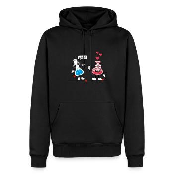 Hallo Chemikalie auf T-Shirt - Männer Premium Bio Hoodie - Schwarz - Vorne - Nico (187cm)