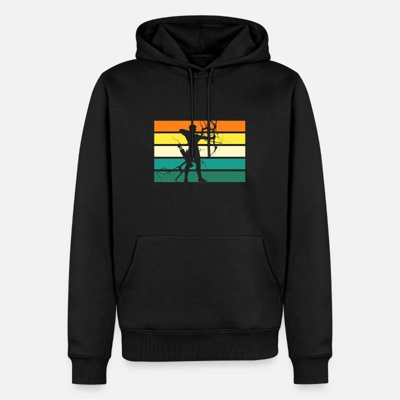 Bogenschütze Bogenschießen - Männer Premium Bio Hoodie - Schwarz