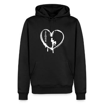 Taekwondo-girl Allkampf Kampfkunst "tae kwon do" - Männer Premium Bio Hoodie - Schwarz - Vorne - Nico (187cm)