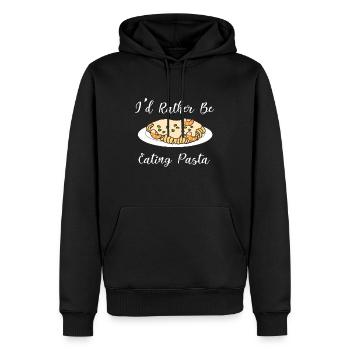 Pasta Chef Ironic Saying Spaghetti Lover - Men’s Premium Organic Hoodie - black - Front - Nico (187cm)