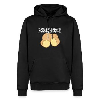 Gesundes Essen Potatolicious Hobby Chef Gemüse - Männer Premium Bio Hoodie - Schwarz - Vorne - Nico (187cm)