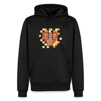 Jesus Christus, Bibelstudium, Zitat, Glaube, - Männer Premium Bio Hoodie - Schwarz - Vorne - Nico (187cm)