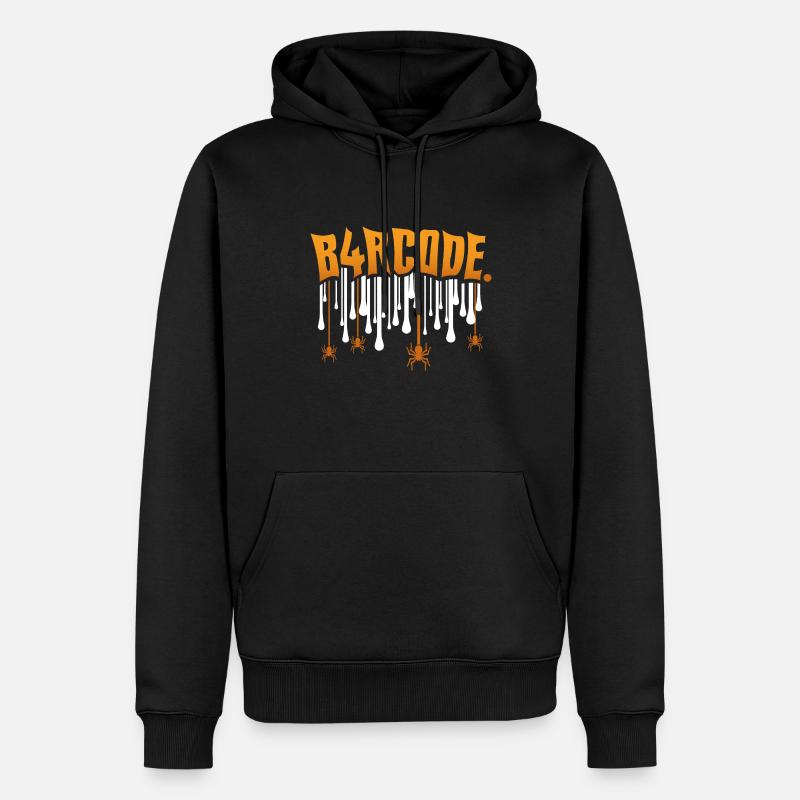 B4RCODE. Halloween - Männer Premium Bio Hoodie - Schwarz