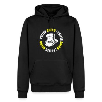 Enterrement de vie de garçon enterrement de vie de garçon - Sweat à capuche Premium bio Homme - noir - Devant - Nico (187cm)