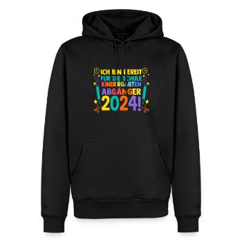10 Klasse Schulkind Schulanfang Kindergarten Kita - Männer Premium Bio Hoodie - Schwarz - Vorne - Nico (187cm)